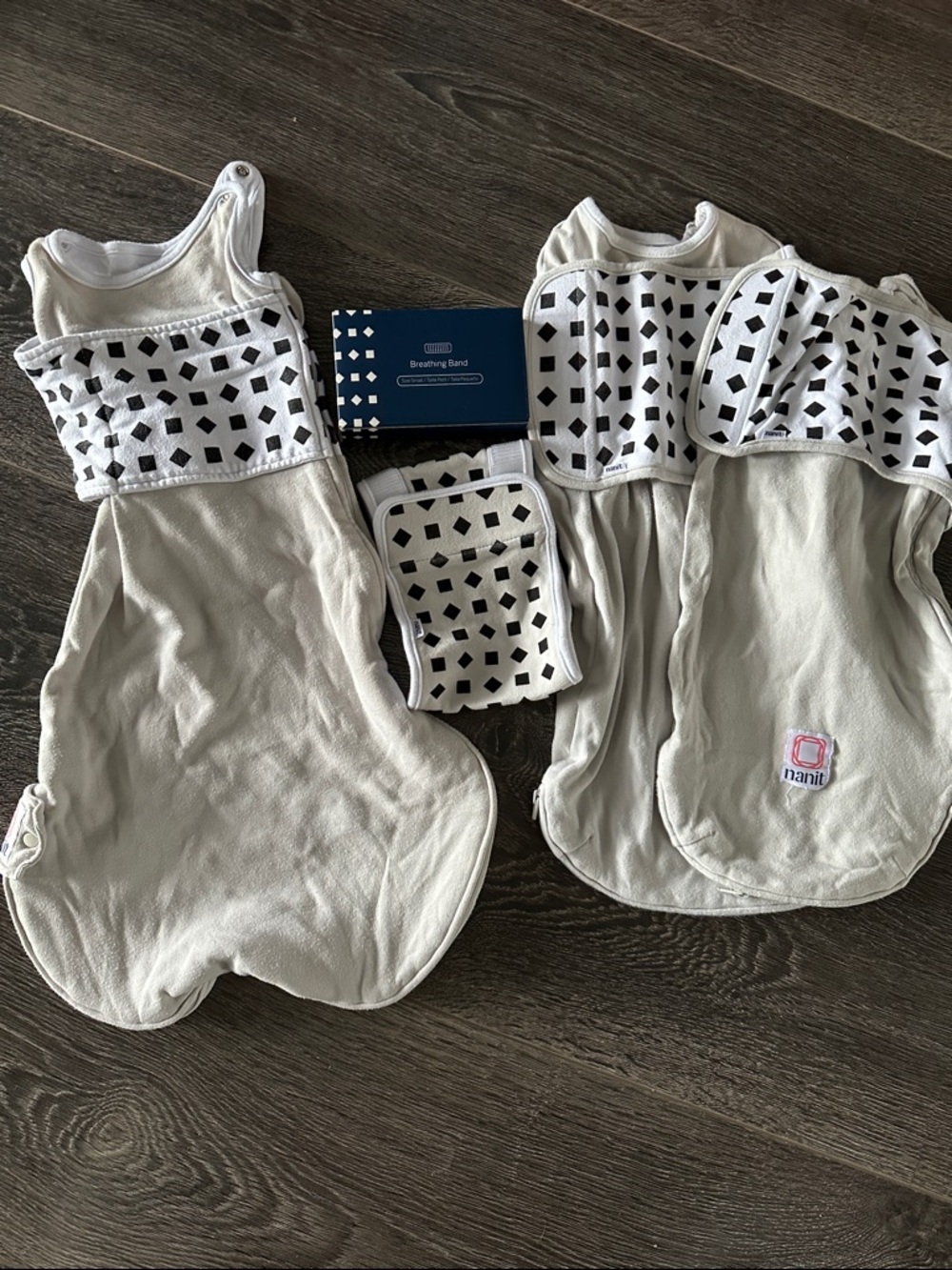 Nanit Breathing Wear Swaddle, Sleep Sack and Breathing Band Set